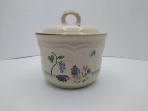 International Stoneware Heartland Sugar Bowl with Lid Japan - Picture 1 of 9