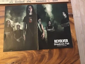 Original Album Rock Band 2 Sided Promo Poster - Revolver: Shadows Fall - Imagen 1 de 3
