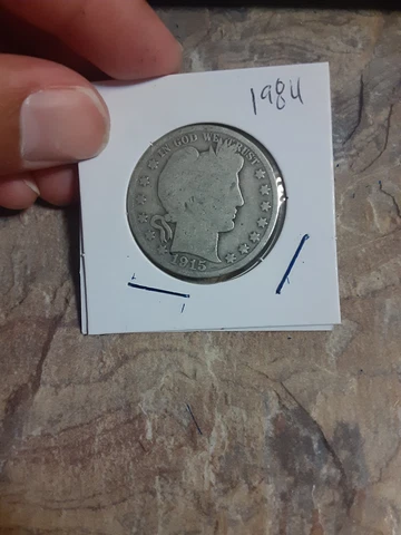 1915 Barber Half Dollar Coin - Silver #1984 Cover