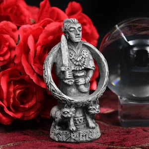 Freya Statue - Stone Finish Norse Goddess Figurine - Viking Home Altar Decor - Picture 1 of 8
