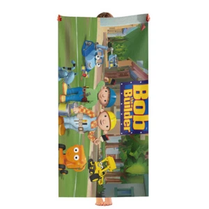 Bob the Builder Beach Towel Quick Drying 30"x60" Birthday Gift for Kids - Picture 1 of 8