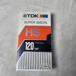 TDK Super Avilyn VHS HS T-120 Video Cassette Tape - Picture 1 of 3