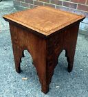 Liberty And Co Arts And Crafts Moorish Quarter Sawn Oak Cutlery Canteen Side Table