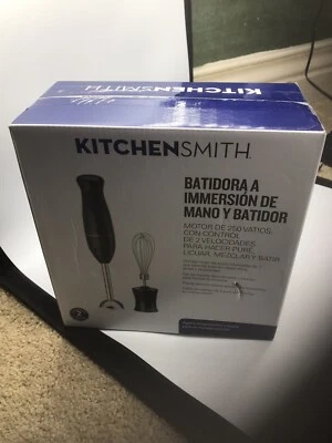 Kitchensmith 2 Speed Immersion Blender with Wisk Black .NEW  - Image 1 of 4