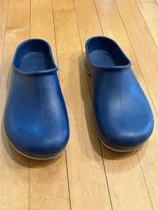 Sloggers Waterproof Slip-On Gardening Shoes Clogs Blue Women's Size 10 USA Made - Picture 1 of 9