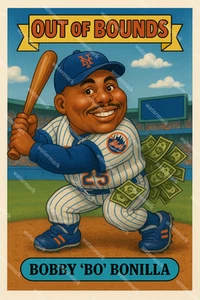 GX112 Bobby Bonilla NY Mets Out of Bounds 4x6 12x18 16x24 Photo - Picture 1 of 1