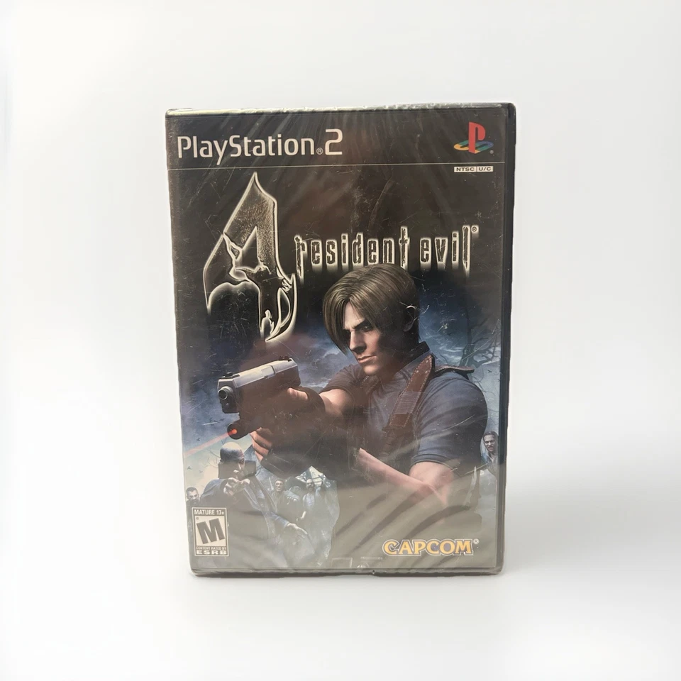 Resident Evil 4 (FIRST PRINT) PS2 Black Label New/ Sealed PlayStation 2 Y-Fold - Image 1 of 4