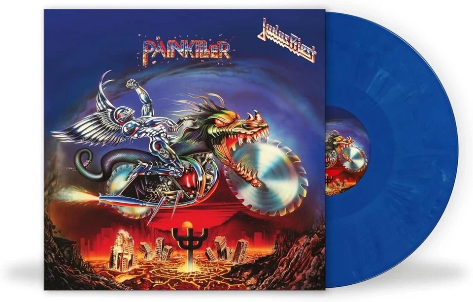 Judas Priest Painkiller Blue & White Marble NAD Vinyl LP  New Sealed - Image 1 of 1