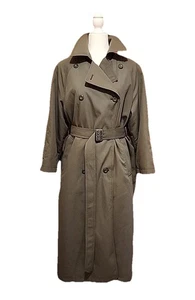 London Fog Trenchcoat wasserabweisend herausnehmbares Futter grün Damengröße 4P - Bild 1 von 16