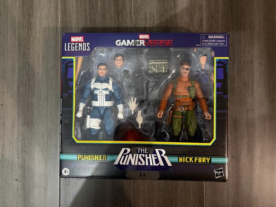Marvel Legends Gamerverse the Punisher paquete de dos con Nick Fury Foto 1 de 4