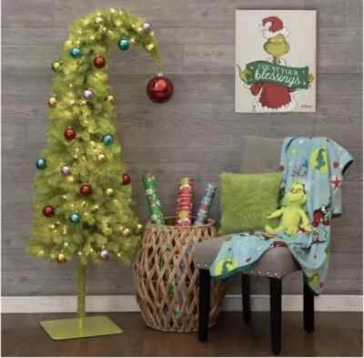 🎄The Grinch Who Stole Christmas Hobby Lobby 5’ Led Bright Whimsical Tree 2024🎄 - Image 1 of 2