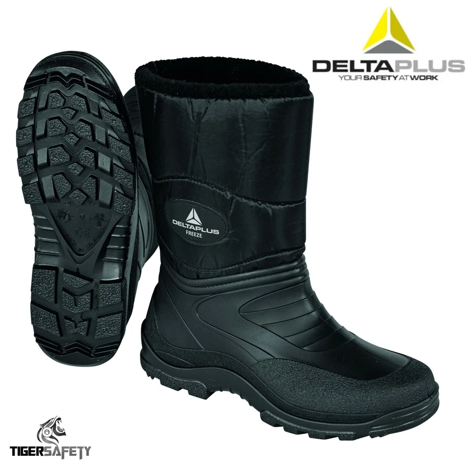 Delta Plus Freeze Black Thermal Lined Winter Snow Boots Mucker Boots Wellingtons