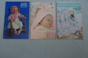 Vintage Crochet Knit Books Leaflets Magazines Patterns Baby Sets Blankets Afghan - Picture 1 of 5