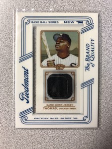 Frank Thomas 2010 Topps 206 Piedmont Mini Framed GU Jersey Relic White Sox