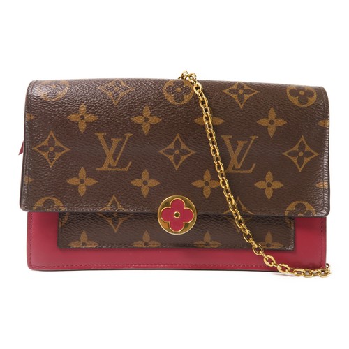 LOUIS VUITTON（LV） Borsa a tracolla Louis Vuitton LV GHW portafoglio floreale catena M69578 monogramma marrone