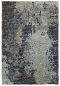 7x10 Sphinx Blue Abstract Shaded Lined Area Rug 8049B - Aprx 7' 10" x 10' 10" - Picture 1 of 1