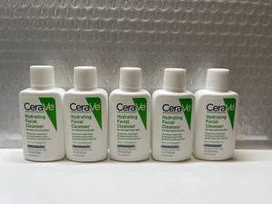 5 Cerave Hydrating Facial Cleanser For Normal To Dry Skin 1 Oz Each - Picture 1 of 2