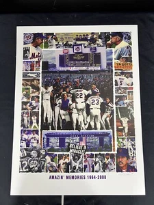 New York Mets Amazin’ Memories Lithograph/2008 Shea Stadium Poster 16x20 - Picture 1 of 5