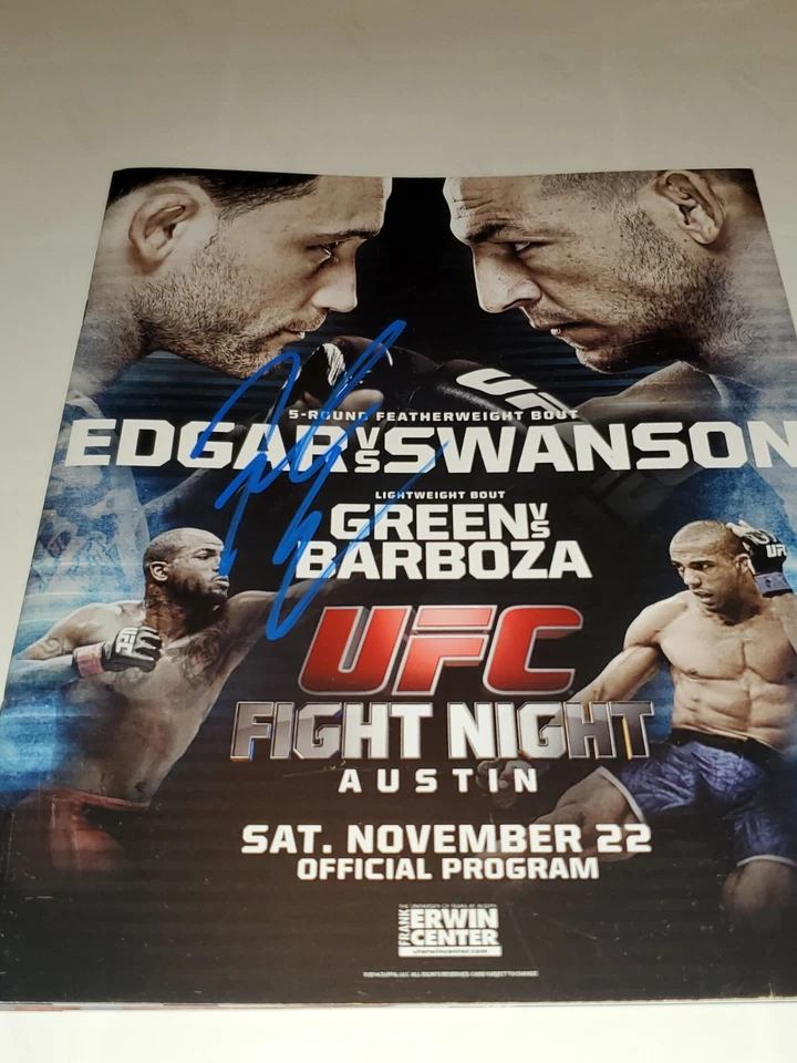 frankie edgar autograph ufc program - Image 1 of 1