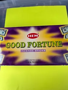 HEM Incense Sticks. 120ct box GOOD FORTUNE - Picture 1 of 1