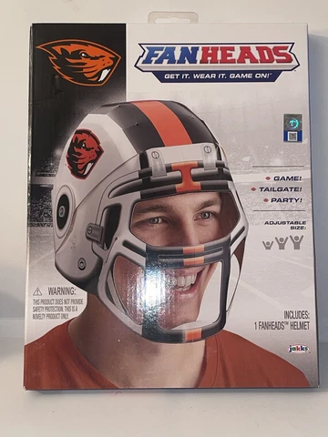Oregon State University Beavers Fanheads Helmet Adjustable Size Fits S M L XL Cover
