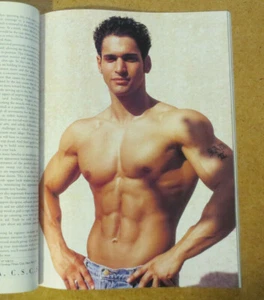 Exercise Magazine Shirtless Male WORKOUT Jock Hard Body Beefcake Fireman - Picture 1 of 12