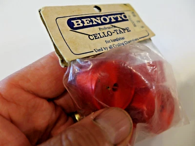 Benotto Handlebar tape Red - a very cool vintage set in package - Image 1 of 2
