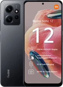 Romaric Redmi Note 12 Smartphone 4GB/64GB (Extensible) Portable - Onyx Gris Neuf - Photo 1/9