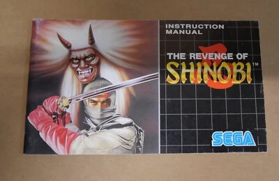 Sega Megadrive Revenge of Shinobi Manual only Fantastic Condition ! Manual Only - Image 1 of 2