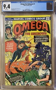 🔥🔥  OMEGA THE UNKNOWN #1 (1976,MARVEL) 1st APPEARANCE (copy 1) 🔥 CGC 9.4 - Picture 1 of 2