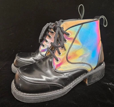 Botas John Fluevog charol metálico talla 5 Foto 1 de 4