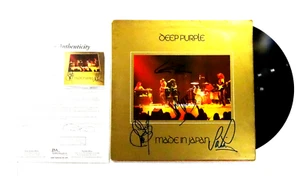 SIGNED DEEP PURPLE AUTOGRAPHED MADE IN JAPAN  W/ BLACKMORE 12" LP JSA # BB28419 - Picture 1 of 6