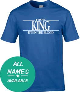 Camiseta Apellido Hombre 100% Todo Cualquier Regalo Nombre Familia Cumpleaños Reunión Personalizada - Imagen 1 de 5