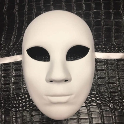 Máscara en blanco para mujer hágalo usted mismo disfraz fiesta graduación máscara en blanco Foto 1 de 3