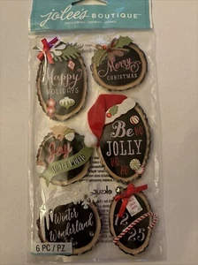 Jolee's Boutique 3-D stickers HOLIDAY RINGS Christmas Theme 78265 Fast Ship - Picture 1 of 1