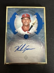 2020 Bowman Transcendent Collection Blue Auto - BTA-NG Nolan Gorman /10 (RC) - Picture 1 of 2