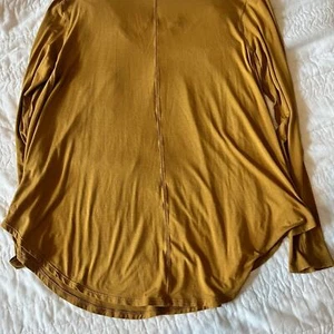Lulu Lemon Loose Drapey Mustard Long Sleeve Tee Size 6/Small - Picture 1 of 8