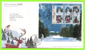 G.B. 2006 Christmas m/s on Royal Mail First Day Cover, Bethlehem - Imagen 1 de 1