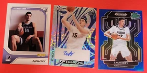 ZACH EDEY AUTOGRAPH ROOKIE CARD #6/7 +INSTANT RC #1/669 + RATED PROSPECT BLUE RC - Picture 1 of 8