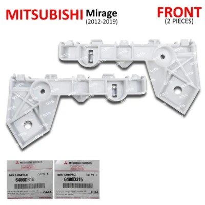 Pair Front Right Bumper Bracket For Mitsubishi Mirage Space Star 2012 2019 - Image 1 of 4