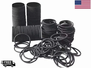 Hair Ties for Thick Hair, Black Hair Ties Ponytail Holders Men women girls 100pc - Picture 1 of 10