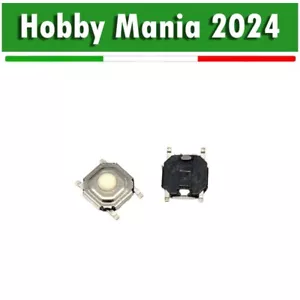 10x Micro Pulsante SMD PCB Push Button Switch Misura 4x4x1.6 mm - Foto 1 di 1