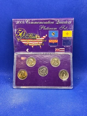 2008 COMMEMORATIVE QUARTERS PLATINUM SET - Image 1 of 2