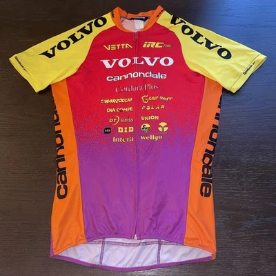 CANNONDALE VOLVO REEBOK CYCLING JERSEY Size Large Made in USA - Image 1 of 4