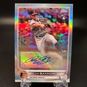2022 Topps Chrome Update Rylan Bannon Rookie Auto #AC-RB Baltimore Orioles - Picture 1 of 2
