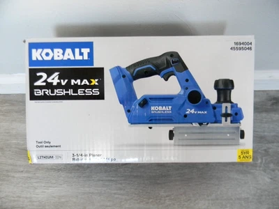 NEW KOBALT 3 1/4" in. 24V 24-volt Handheld Planer KPL 124B-03 (TOOL ONLY) - Image 1 of 2