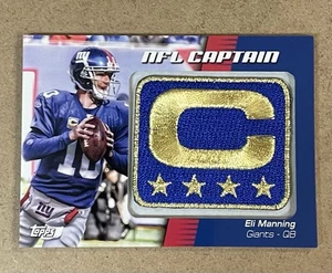 Parche conmemorativo 2012 Topps NFL - Capitán de la NFL #NCP-EM ELI MANNING - Imagen 1 de 2