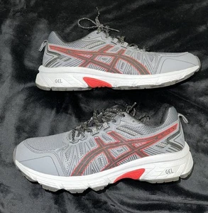 Sneakers da corsa Asics Gel Venture 7 uomo taglia 9,5 extra larghe grigio e rosso - Foto 1 di 7