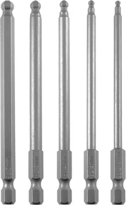 Kugelkopf Sechskant metrisch Inbusschlüssel Schraubendreher Bit Set 5-teilig 2,5 mm 3 mm 4 mm 5 m - Bild 1 von 12