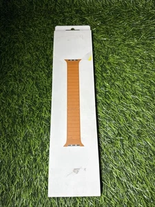 Apple Leather Link für Watch Series 7 - Goldbraun, Größe S/M (45mm) VERSIEGELT - Bild 1 von 4